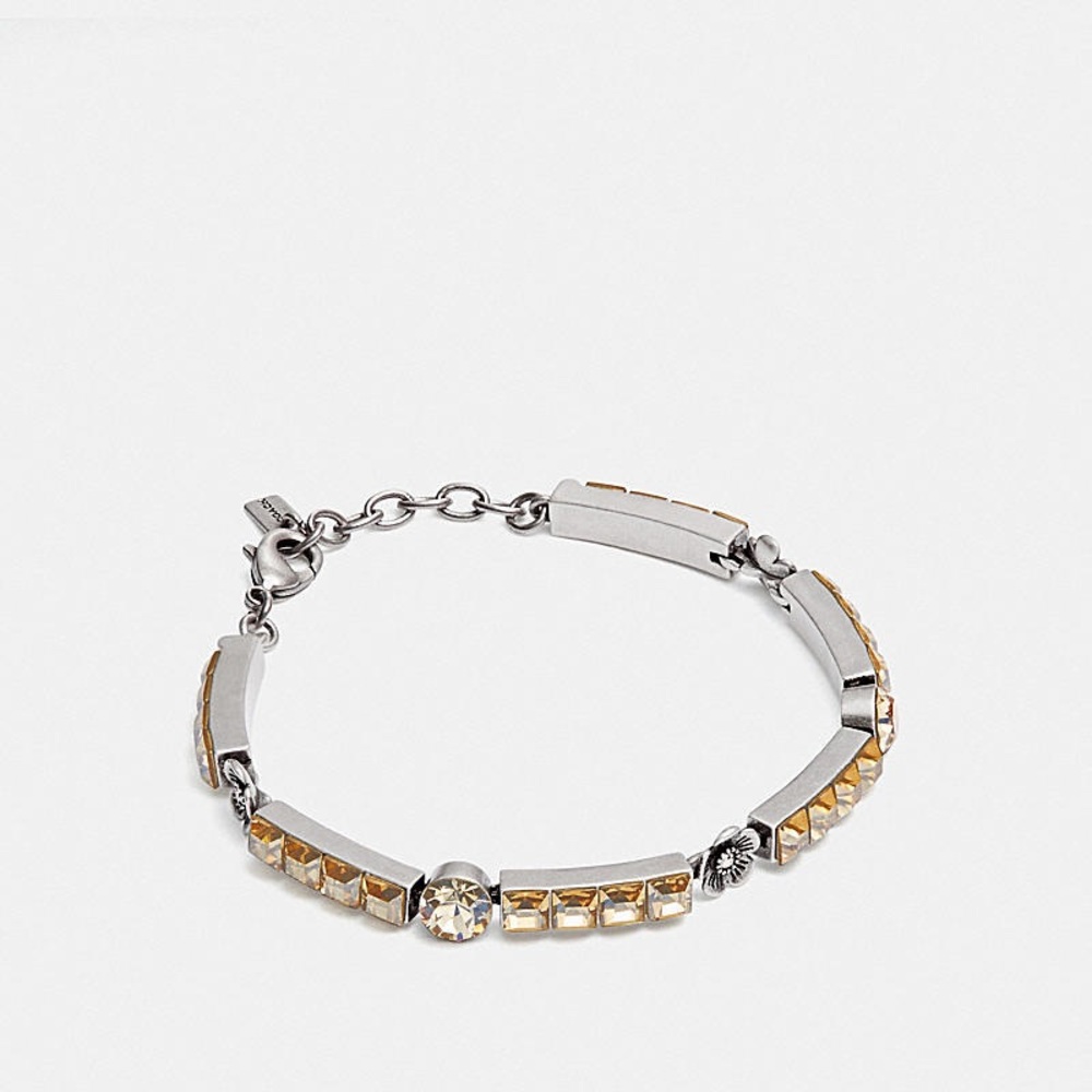 Coach Tea Rose Tennis Bracelet